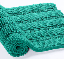 Load image into Gallery viewer, 2 Piece Rectangular Bath Rug Set, 15x23 + 20x30  inch, Turquoise

