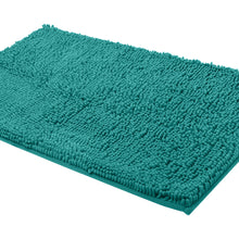 Load image into Gallery viewer, Rectangle Microfiber Bathroom Rug, 24x39 inch, Turquoise
