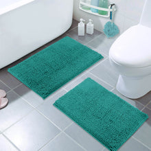 Load image into Gallery viewer, Microfiber Rectangular Mat Mini Set, 16x24 Inch 2 Pack Set, Turquoise
