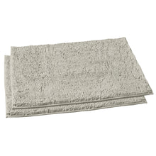 Load image into Gallery viewer, Microfiber Rectangular Rugs, 23x36 Inch 2 Pack Set, Warm Gray
